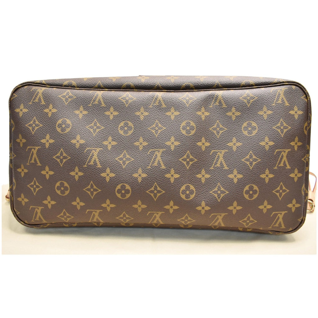 LOUIS VUITTON Neverfull GM Monogram Canvas Shoulder Bag Brown