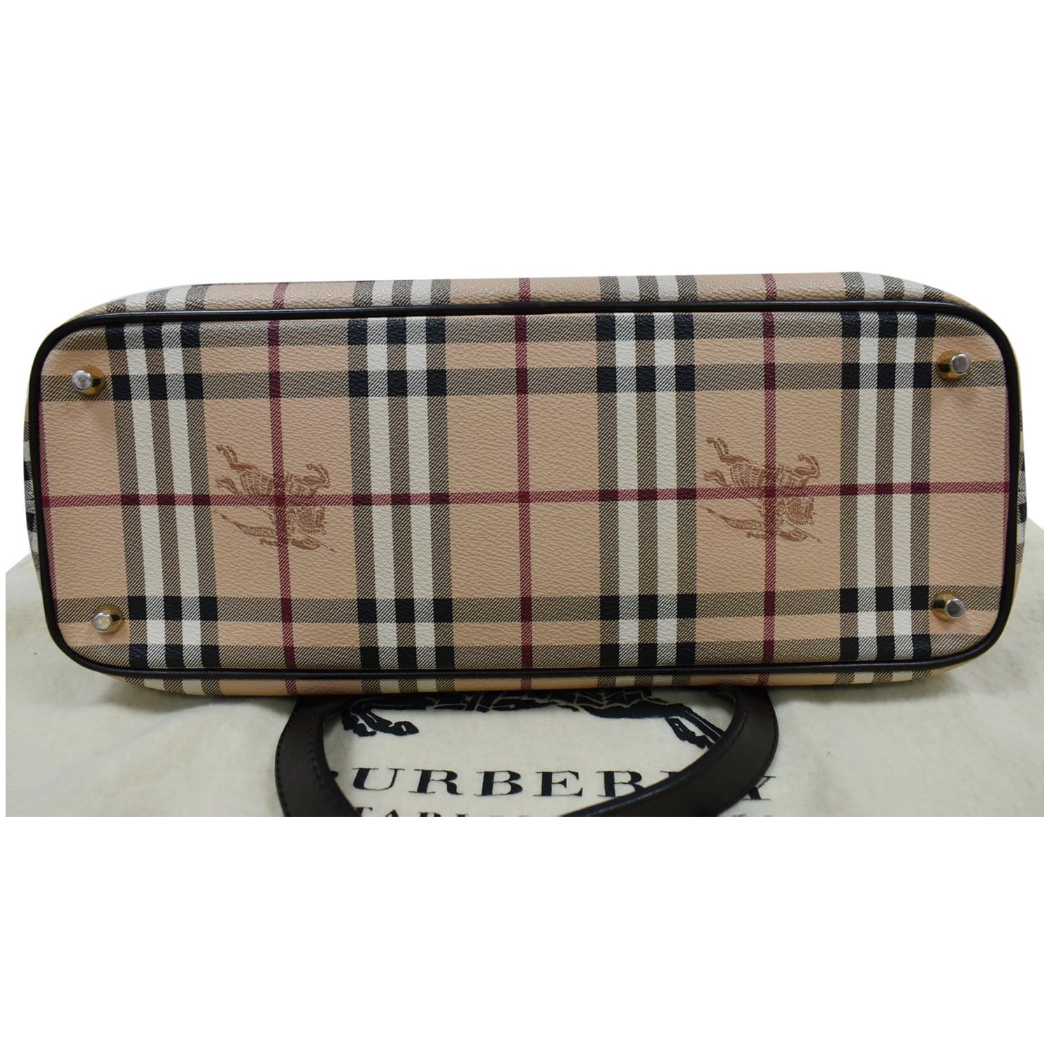 BURBERRY Haymarket Check Tote Bag Multicolor