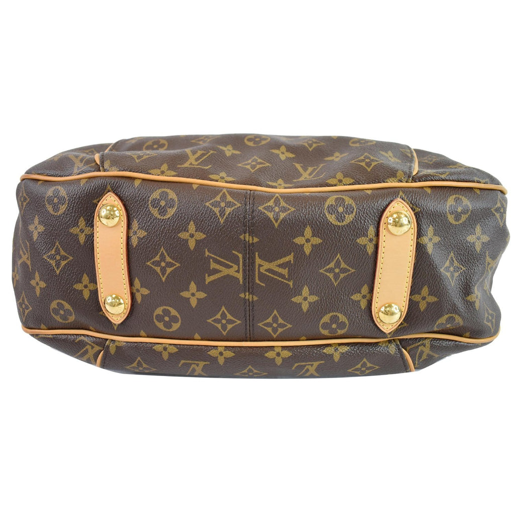 LOUIS VUITTON Galliera PM Monogram Canvas Shoulder Bag Brown