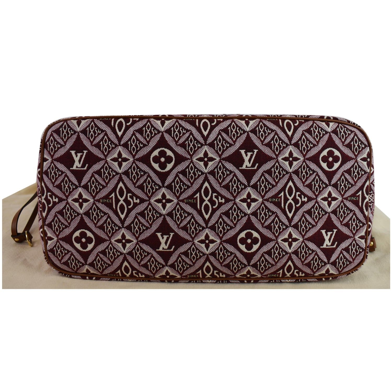 LOUIS VUITTON Neverfull MM Since 1854 Jacquard Shoulder Bag Bordeaux Red