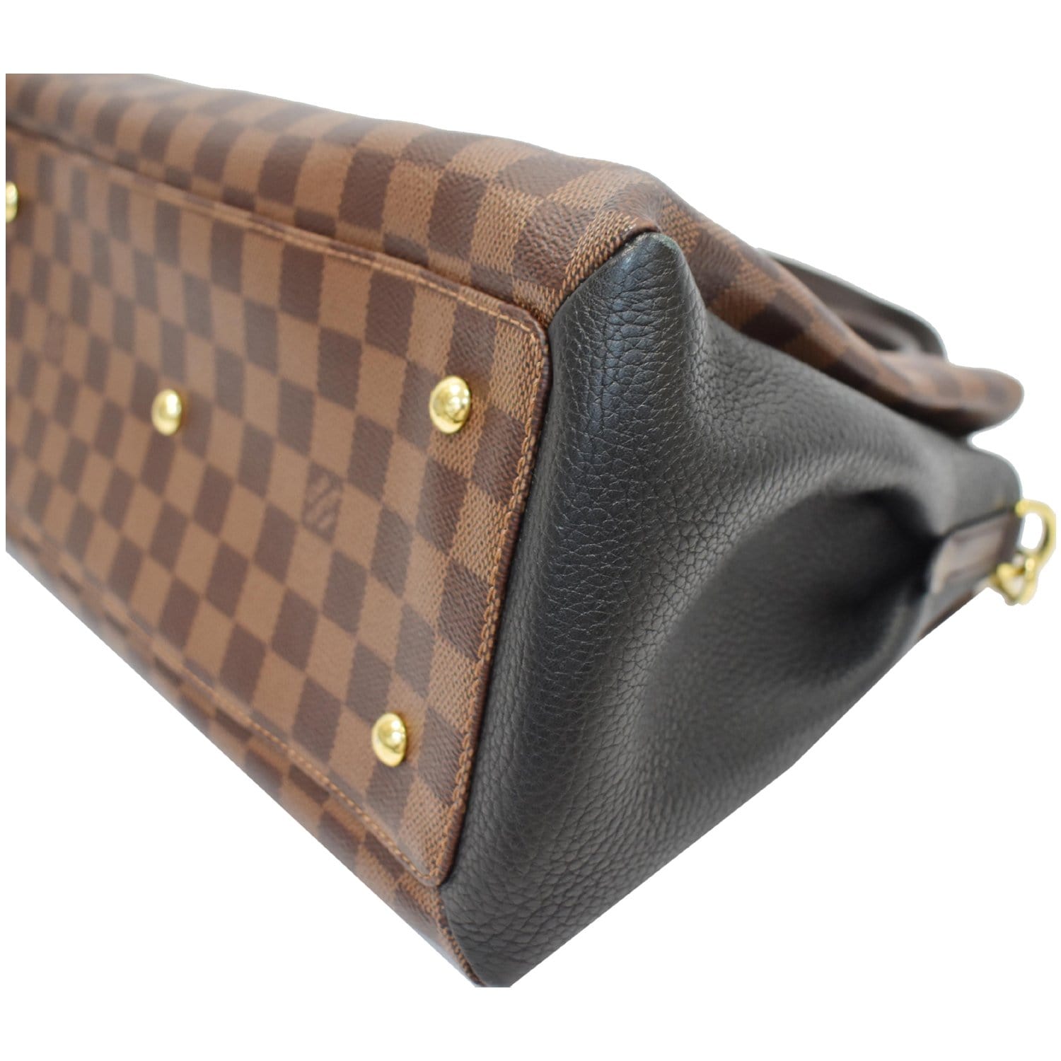 LOUIS VUITTON Normandy Damier Ebene Shoulder Bag Brown