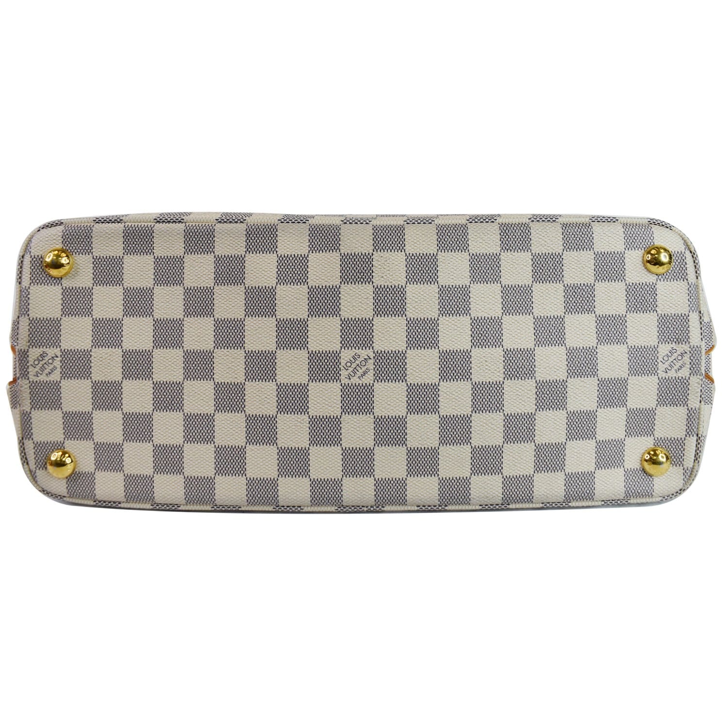 LOUIS VUITTON Calvi Damier Azur Shoulder Bag White