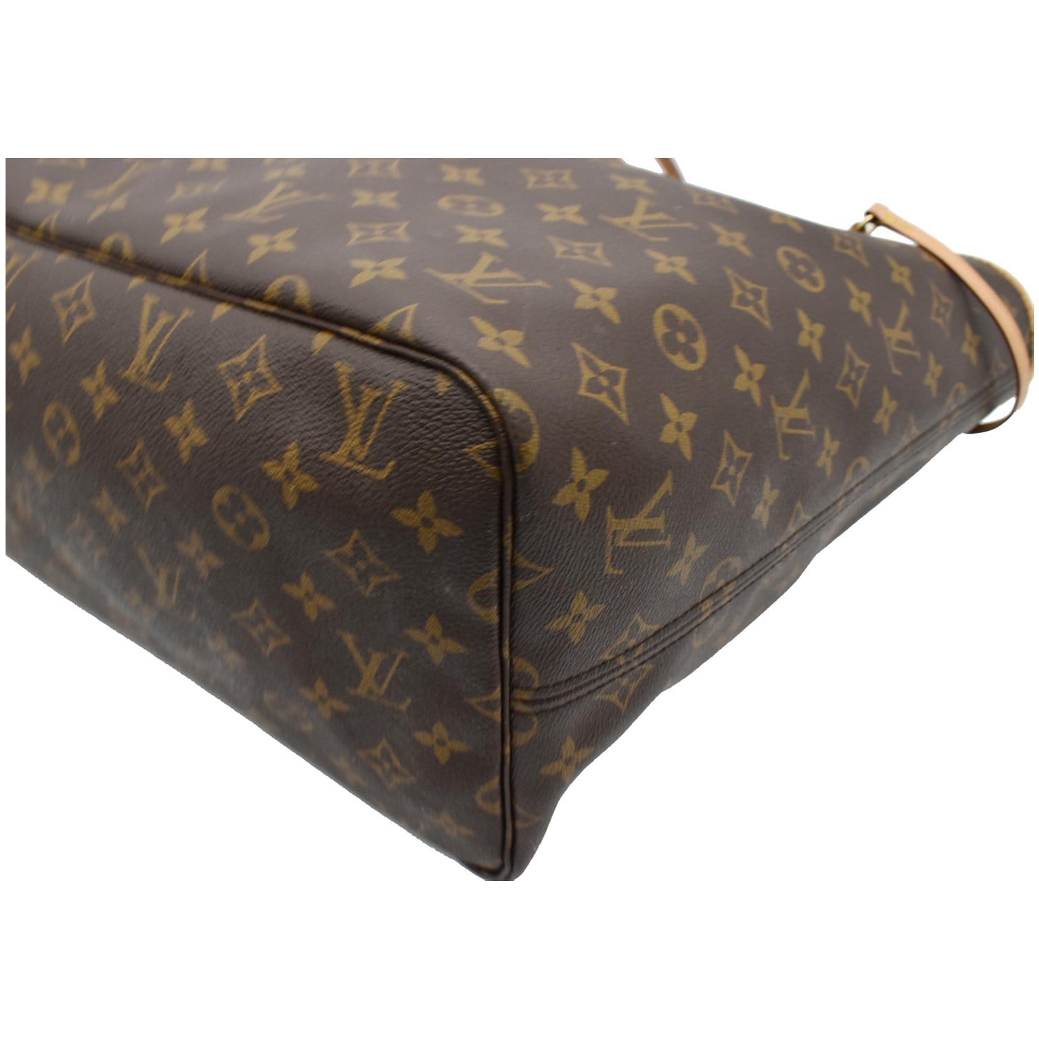LOUIS VUITTON Neverfull GM Monogram Canvas Tote Bag Brown