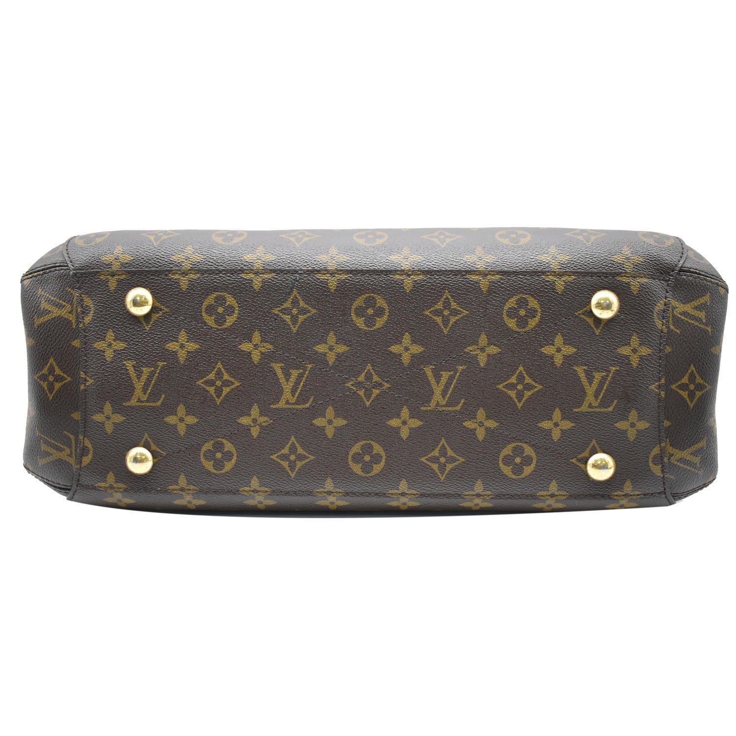 LOUIS VUITTON Montaigne GM Monogram Canvas Shoulder Bag Brown