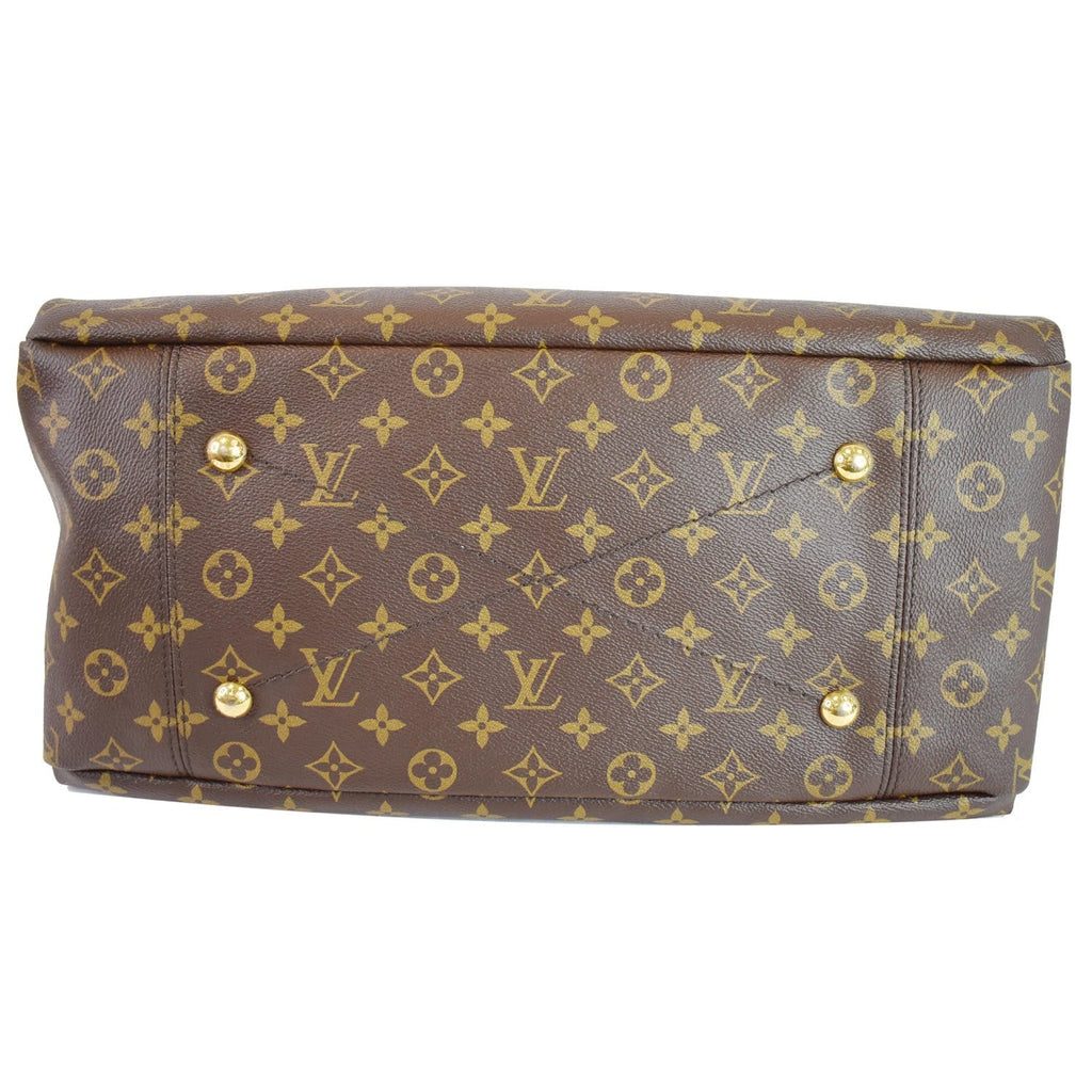 LOUIS VUITTON Artsy MM Monogram Canvas Shoulder Bag Brown