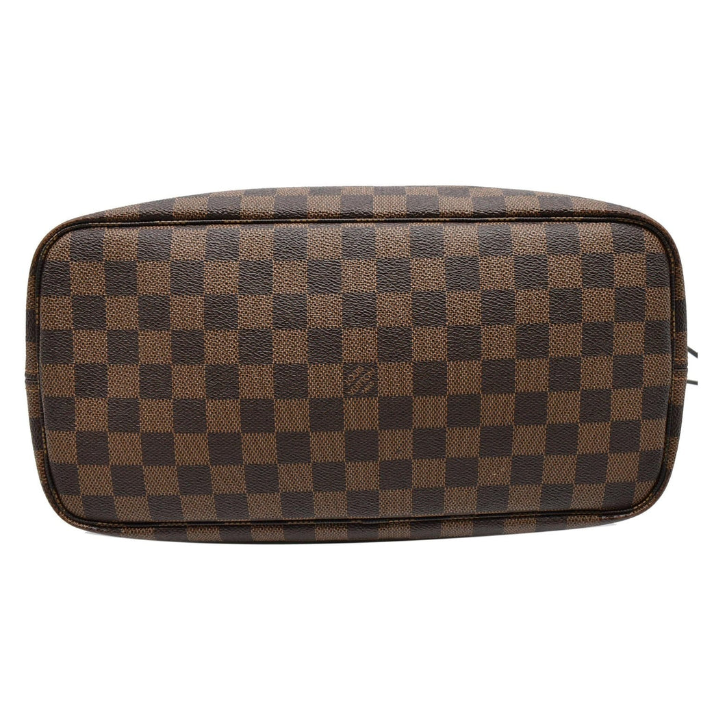 LOUIS VUITTON  Neverfull MM Damier Ebene Tote Bag Brown