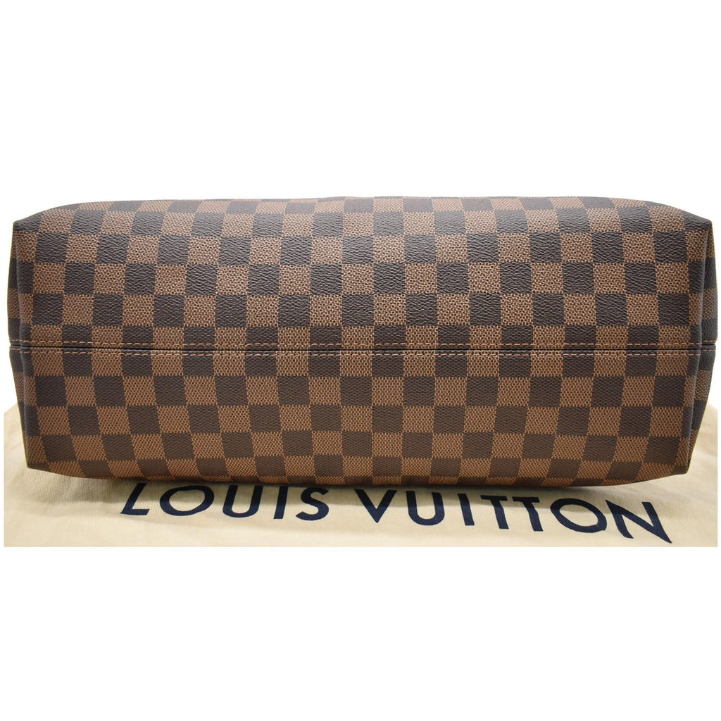LOUIS VUITTON Graceful MM Damier Ebene Shoulder Bag Brown
