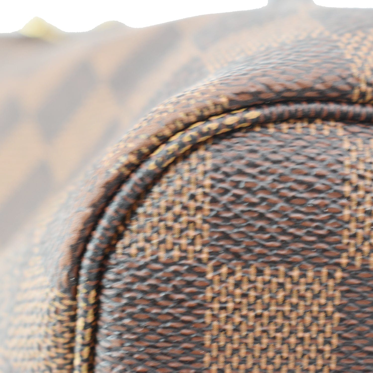 LOUIS VUITTON Neverfull PM Damier Ebene Shoulder Bag Brown