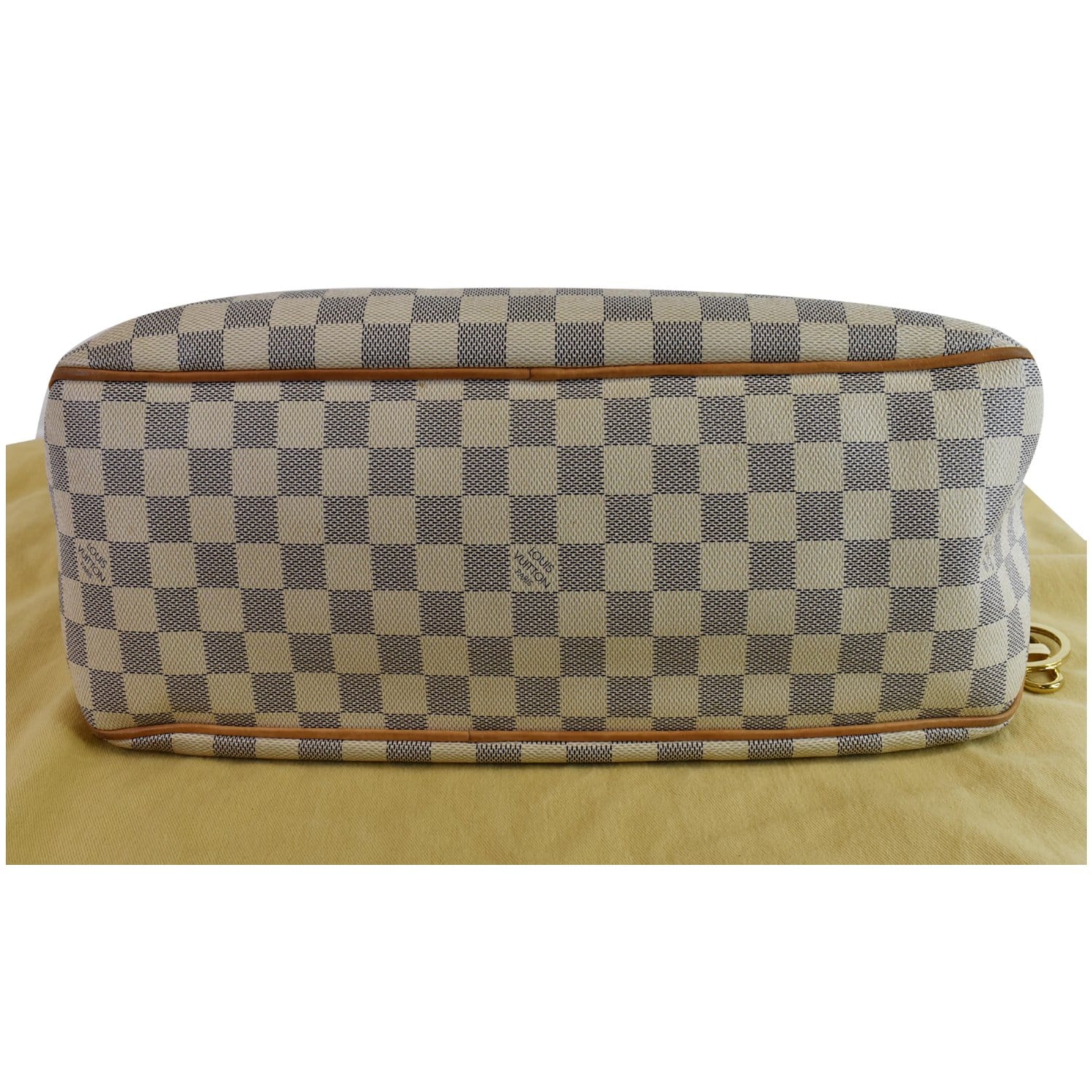 LOUIS VUITTON Delightful PM Damier Azur Shoulder Hobo Bag White