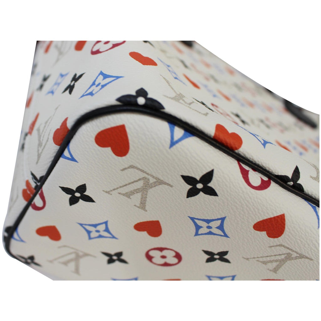 LOUIS VUITTON Game On Neverfull Monogram Canvas Shoulder Bag White