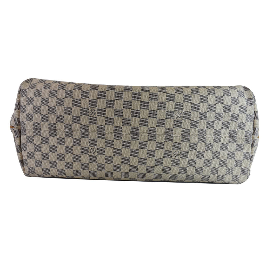 LOUIS VUITTON Beach Cabas GM Damier Azur Shoulder Bag White