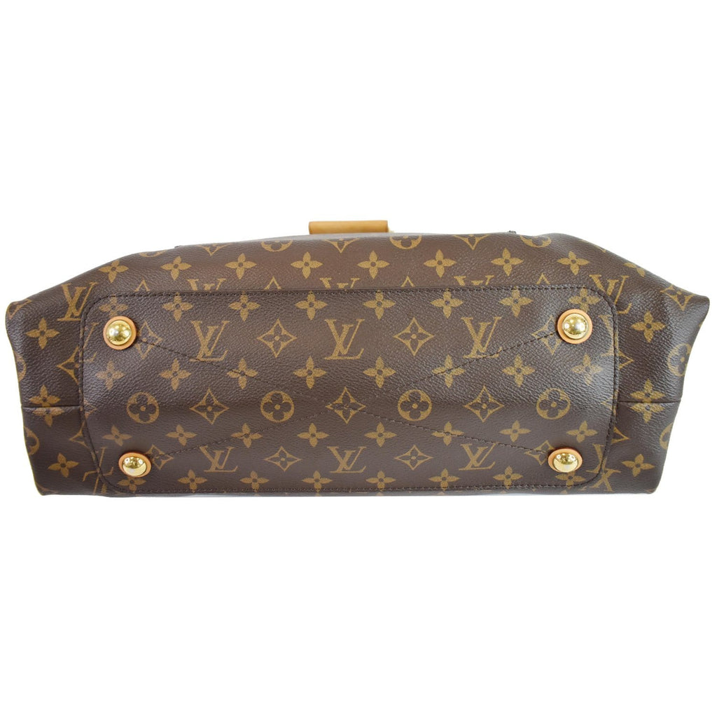 LOUIS VUITTON Olympe Monogram Canvas Satchel Shoulder Bag Aurore