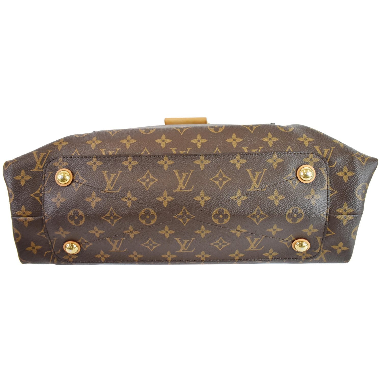 LOUIS VUITTON Olympe Monogram Canvas Satchel Shoulder Bag Aurore