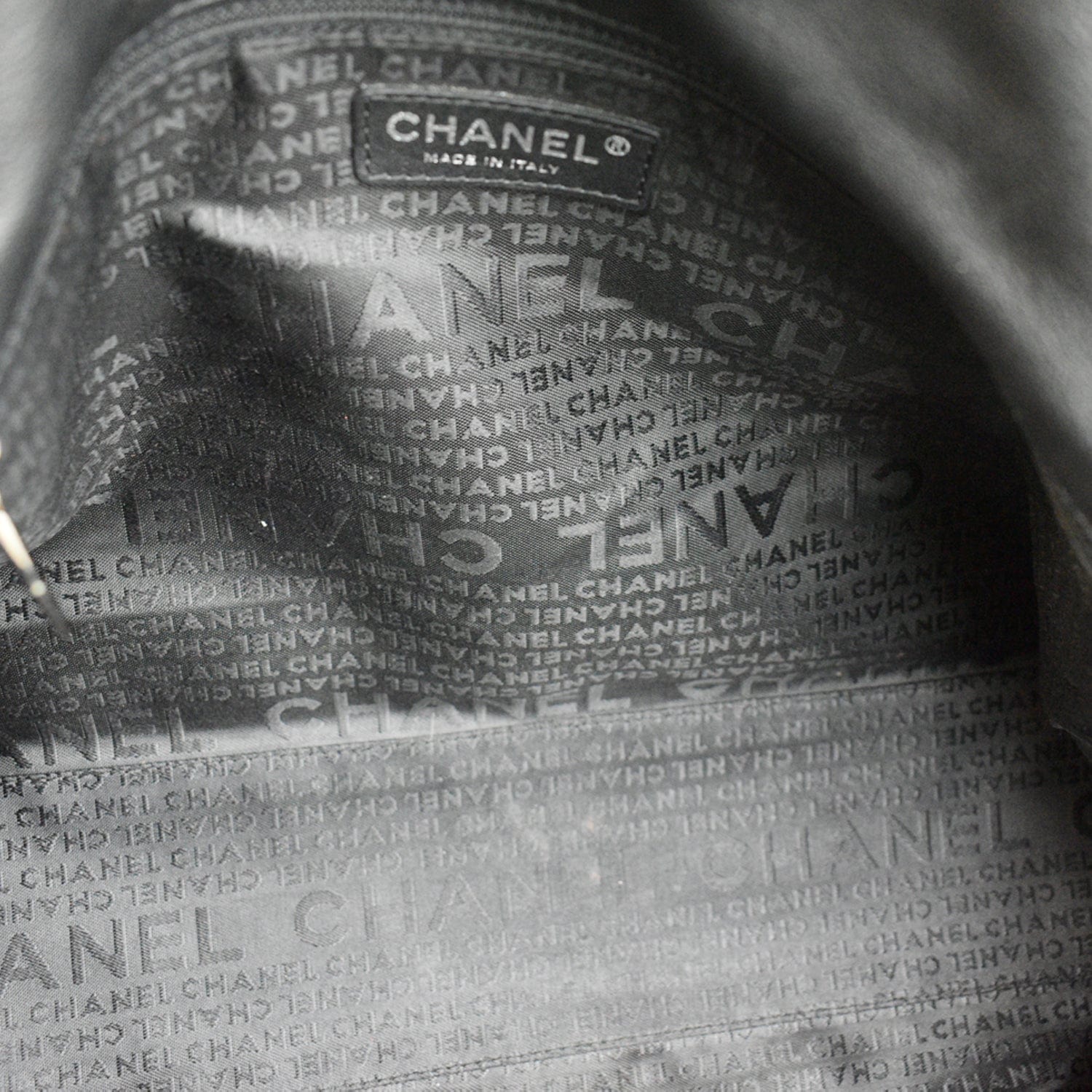 CHANEL Double Foldover Twist Closure Smooth Lambskin Tote Bag Black
