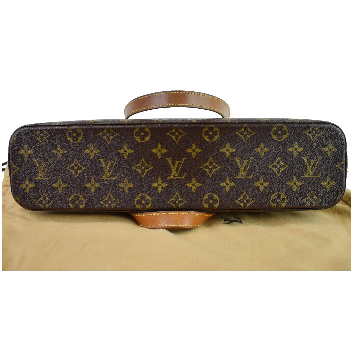LOUIS VUITTON Luco Monogram Canvas Tote Bag Brown