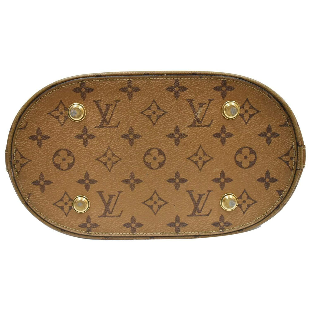 LOUIS VUITTON Tressage Reverse Monogram Tote Bag Brown