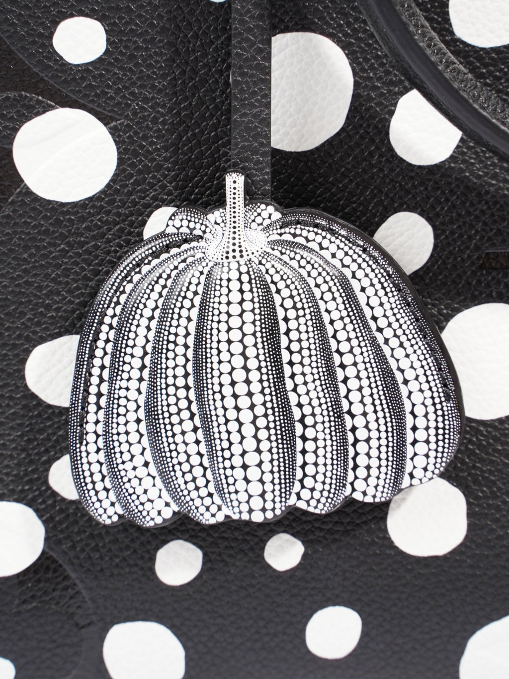 Louis Vuitton On The Go Yayoi Kusama Tote Black / White Empreinte Leather MM