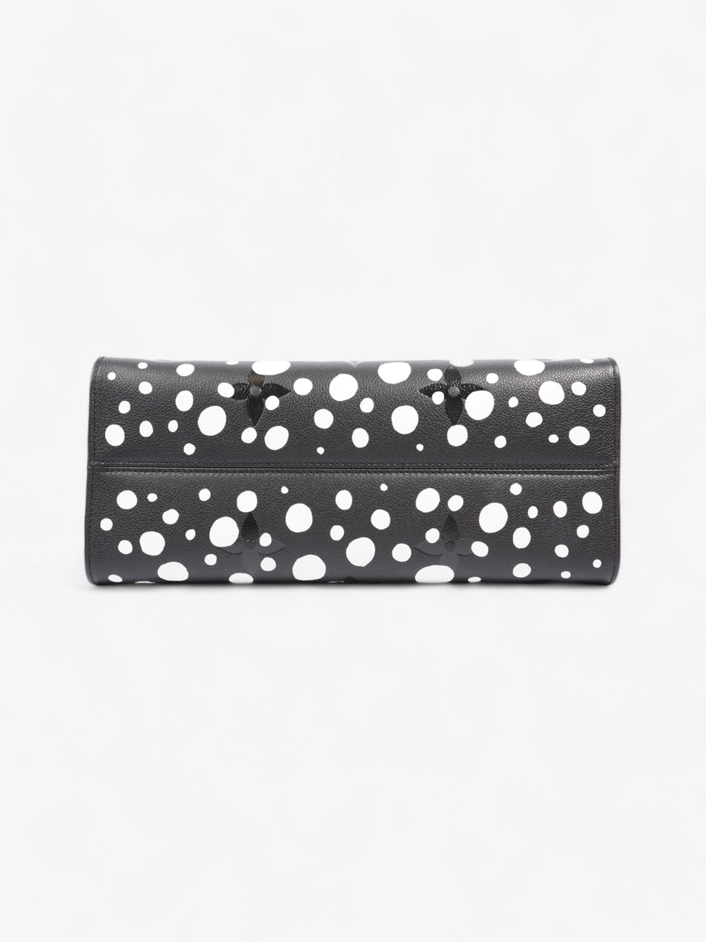 Louis Vuitton On The Go Yayoi Kusama Tote Black / White Empreinte Leather MM