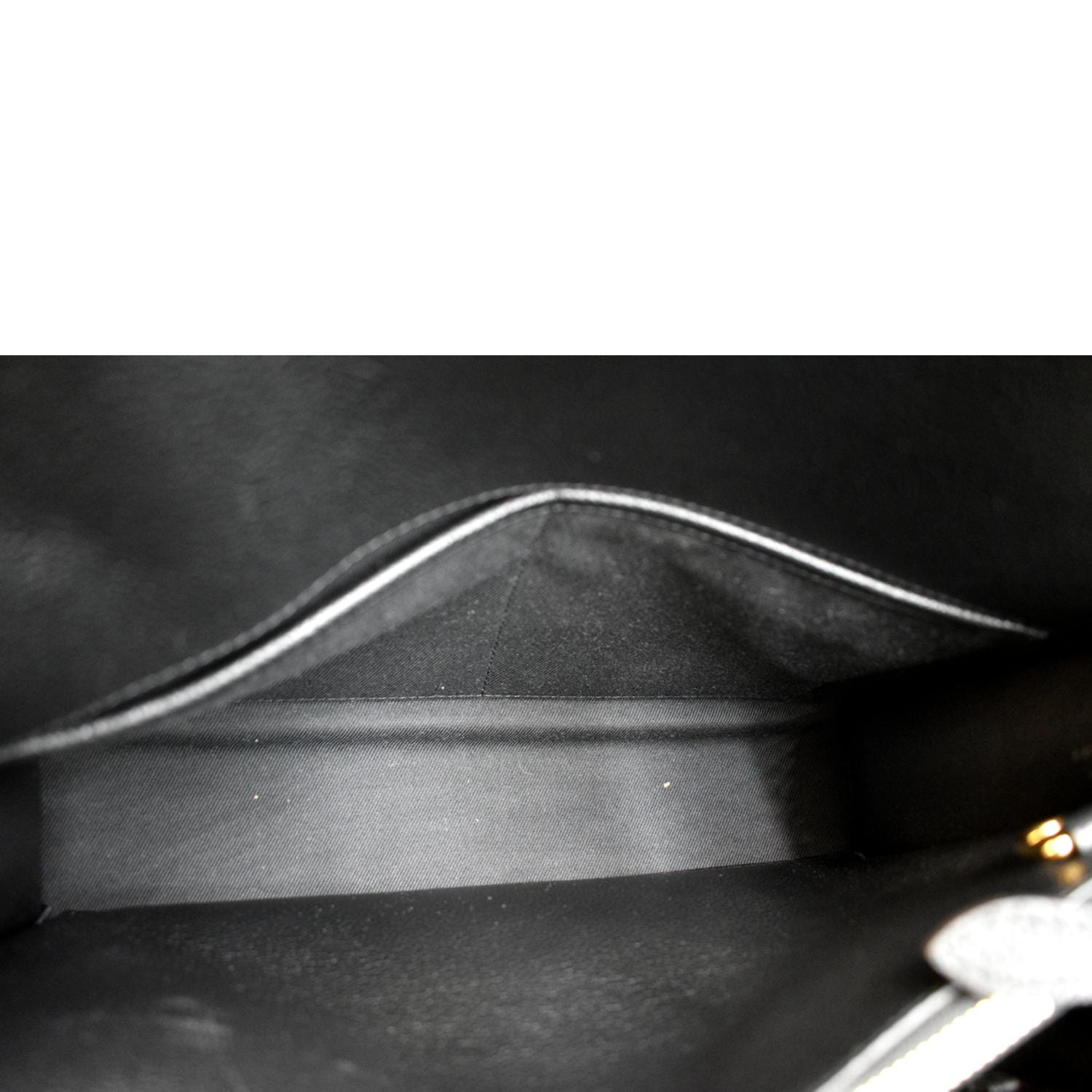 BURBERRY Title Leather Tote Bag Black