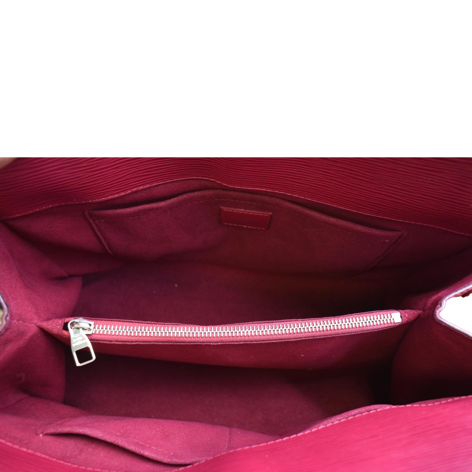 LOUIS VUITTON Marly MM Epi Leather Shoulder Bag Red