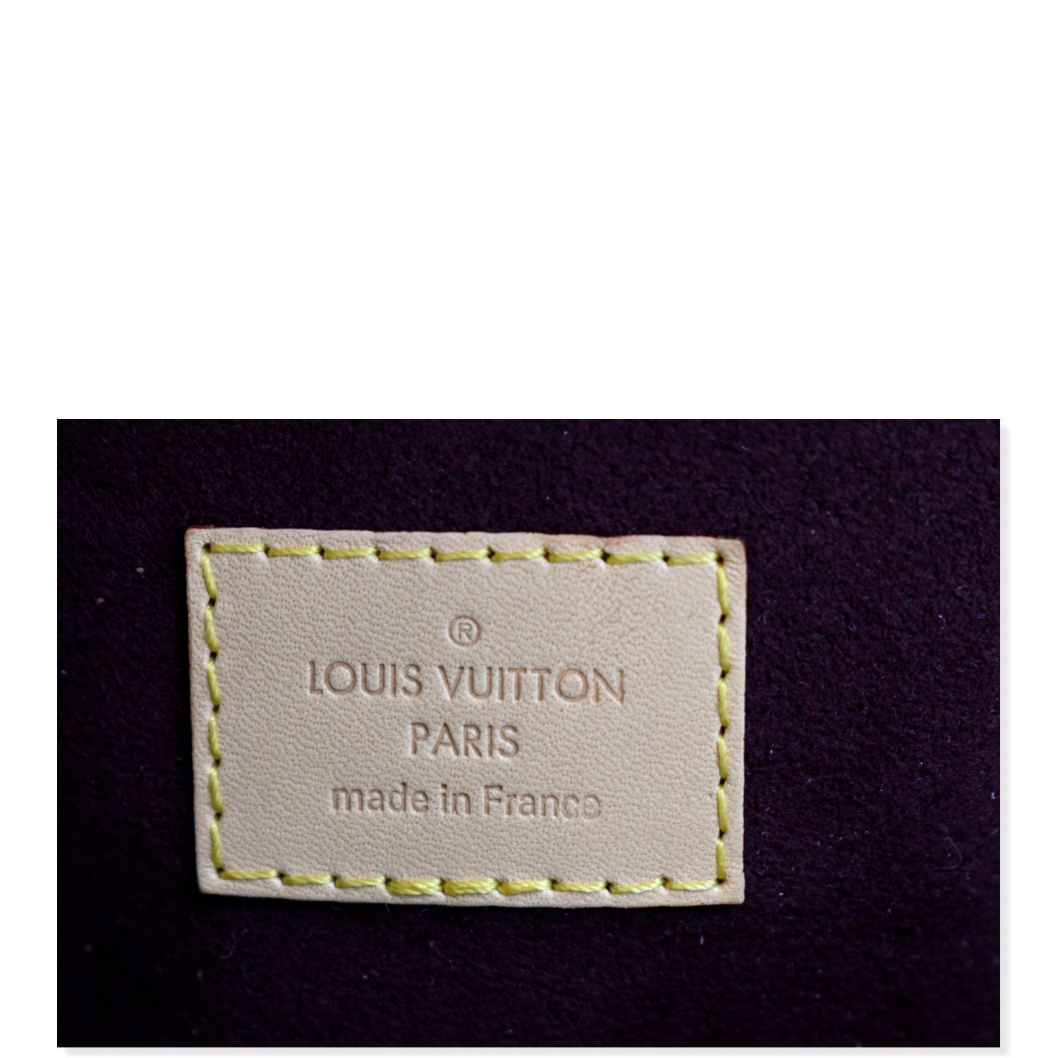 LOUIS VUITTON Montaigne MM Monogram Canvas Shoulder Bag Brown