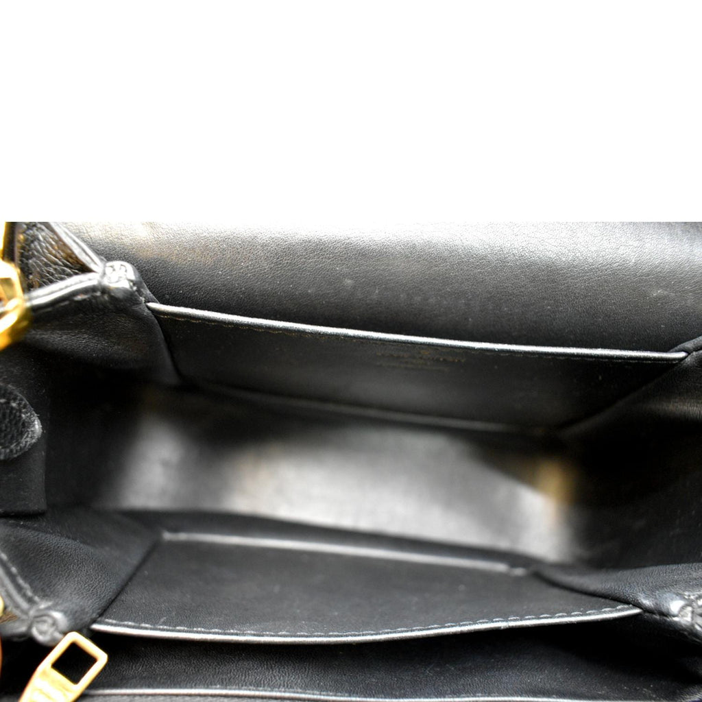 LOUIS VUITTON Vivienne NM Grained Calfskin Leather Shoulder Bag Black