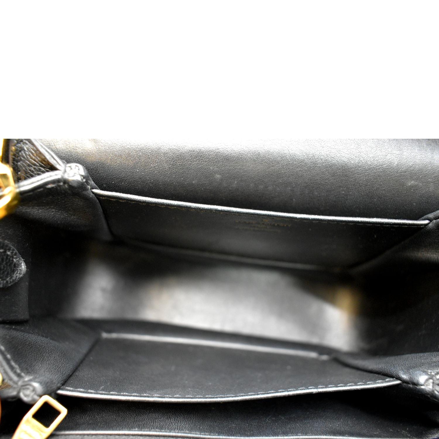 LOUIS VUITTON Vivienne NM Grained Calfskin Leather Shoulder Bag Black