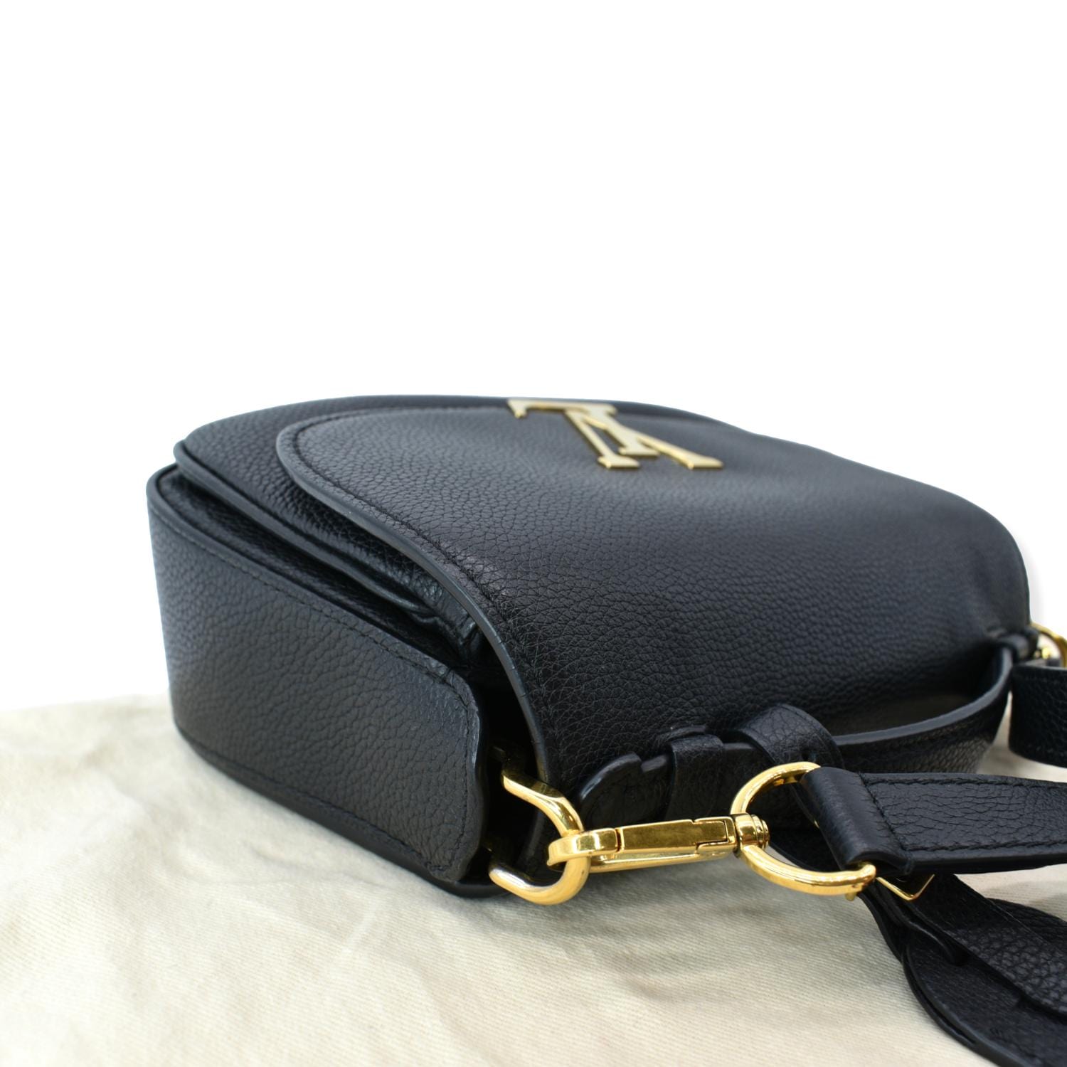 LOUIS VUITTON Vivienne NM Grained Calfskin Leather Shoulder Bag Black