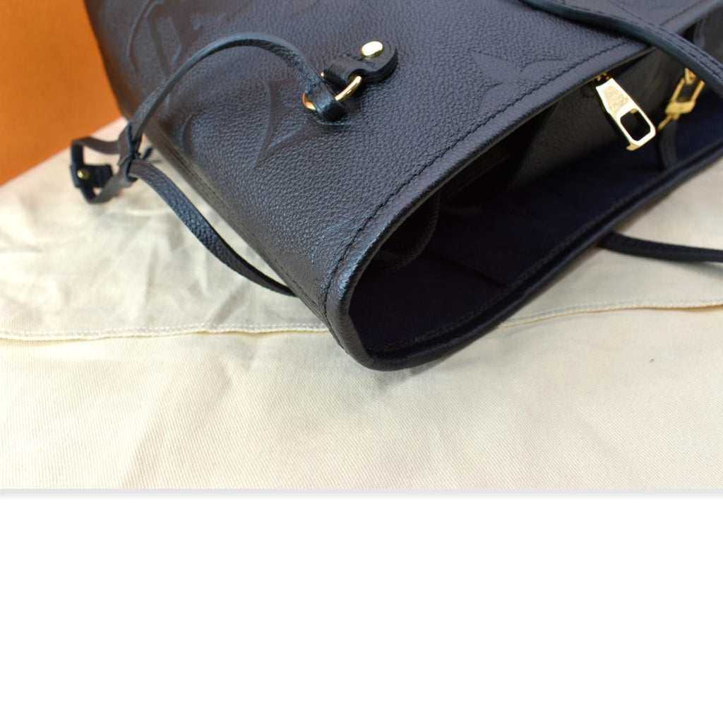LOUIS VUITTON  Neverfull MM Monogram Empreinte Tote Bag Black