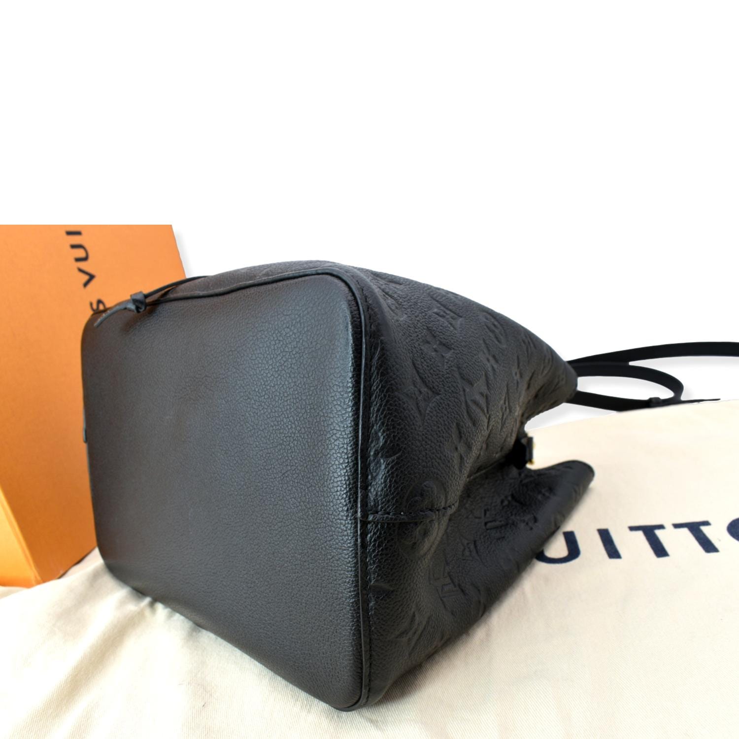 LOUIS VUITTON NeoNoe MM  Monogram Empreinte Shoulder Bag Black