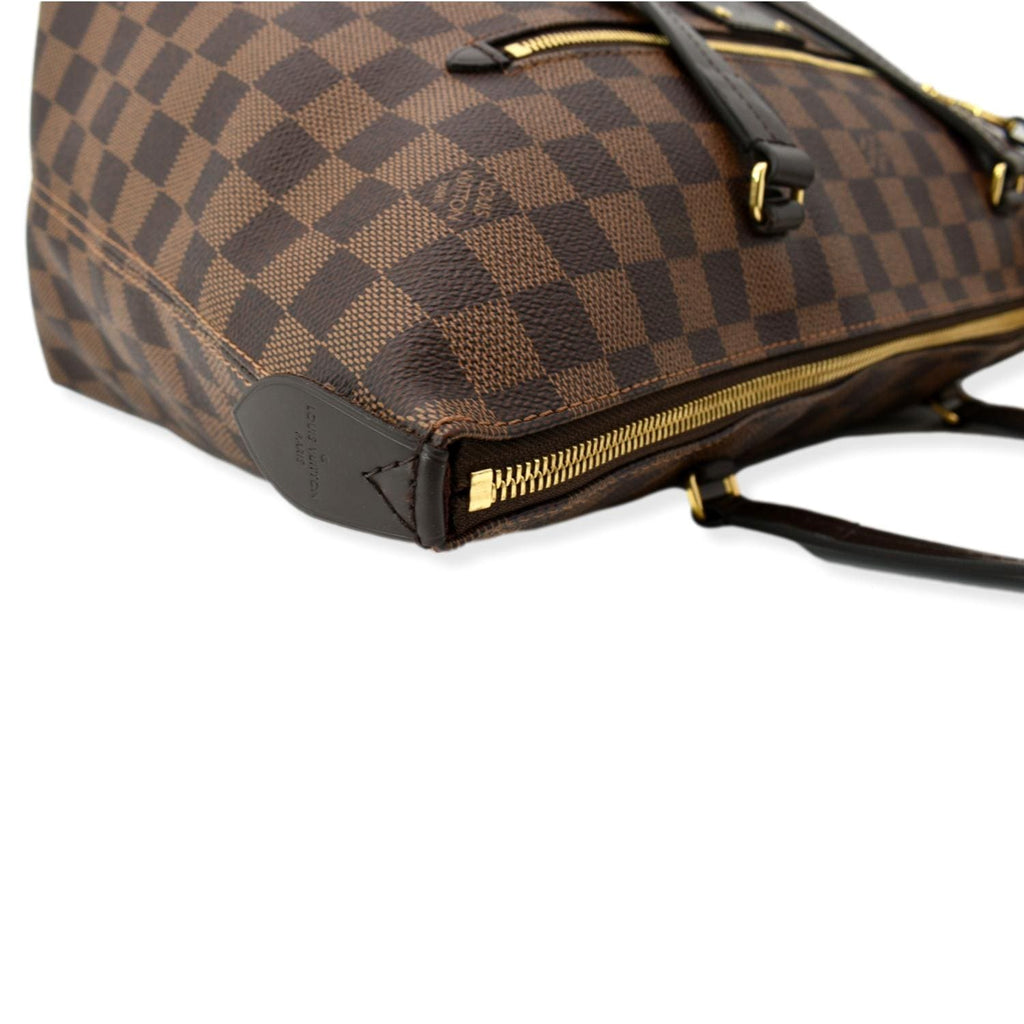LOUIS VUITTON Iena MM Damier Ebene Shoulder Bag Brown