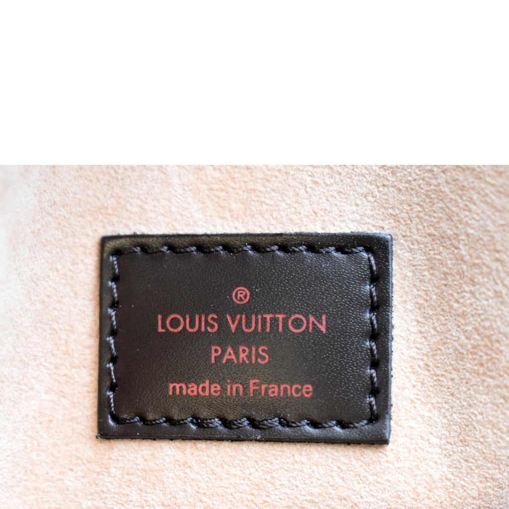 LOUIS VUITTON Kensington Damier Ebene Tote Bag Brown