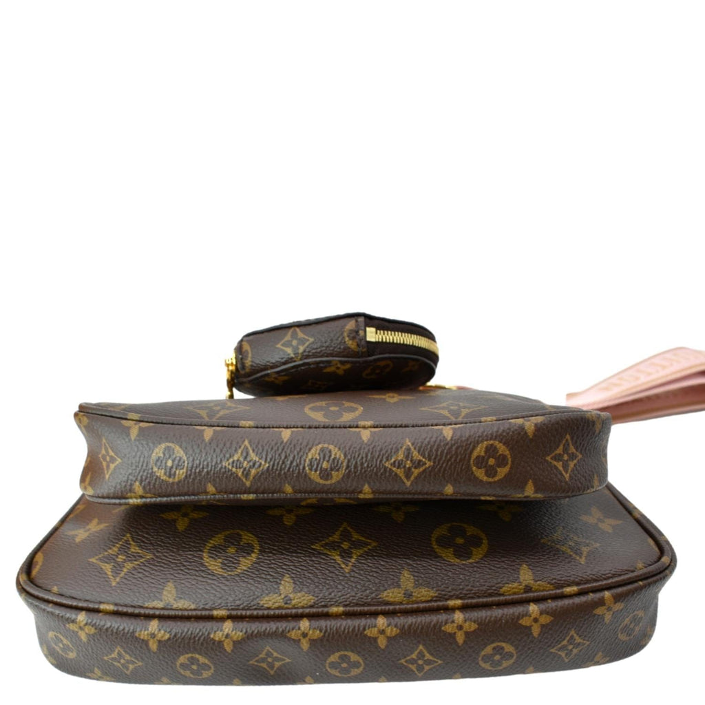 LOUIS VUITTON Multi Pochette Accessoires Monogram Canvas Shoulder Bag Pink