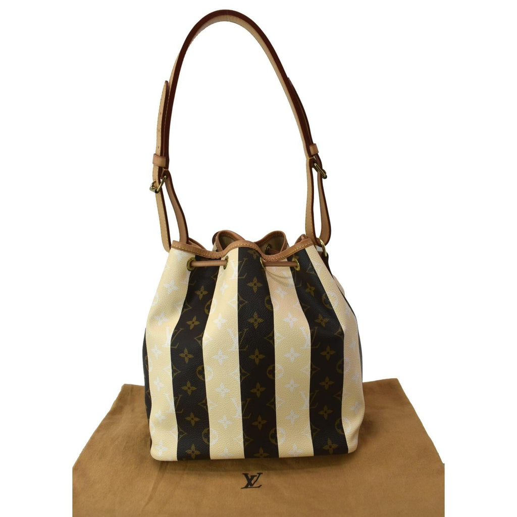 LOUIS VUITTON Petit Noe Monogram Rayures Shoulder Bag Multicolor