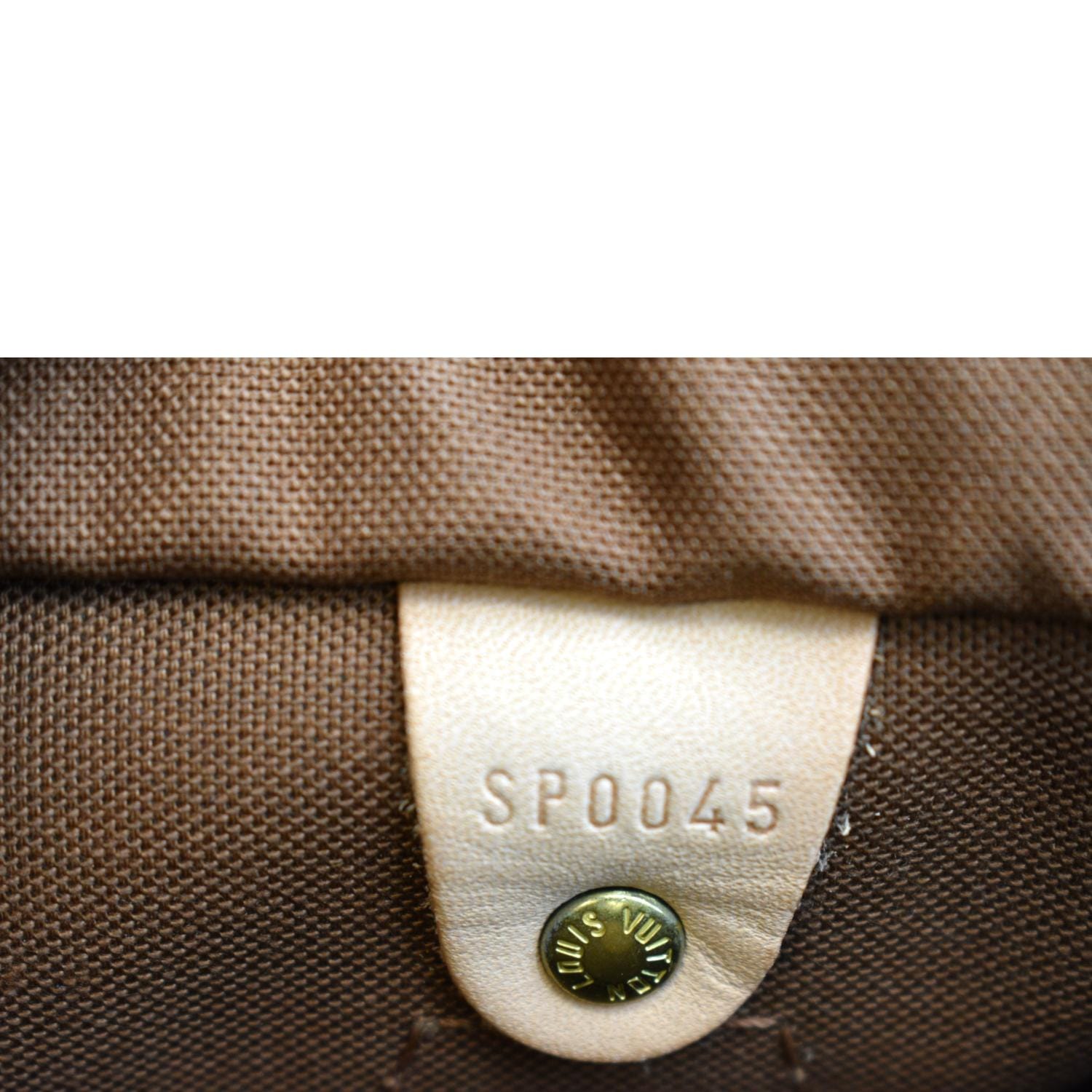 LOUIS VUITTON Cherry Speedy 25 Monogram Canvas Tote Brown