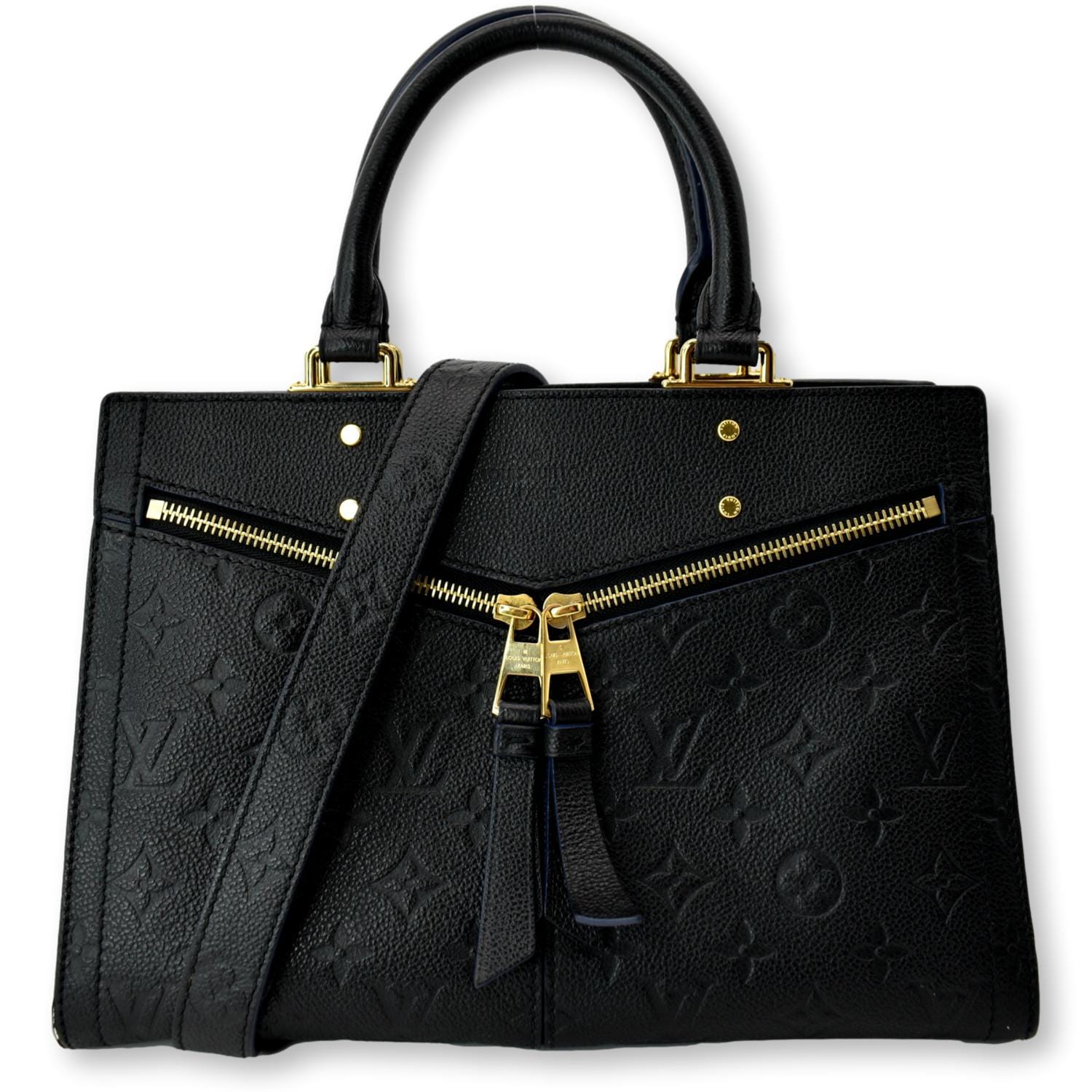 LOUIS VUITTON Sully PM Monogram Empreinte Leather Shoulder Bag Black