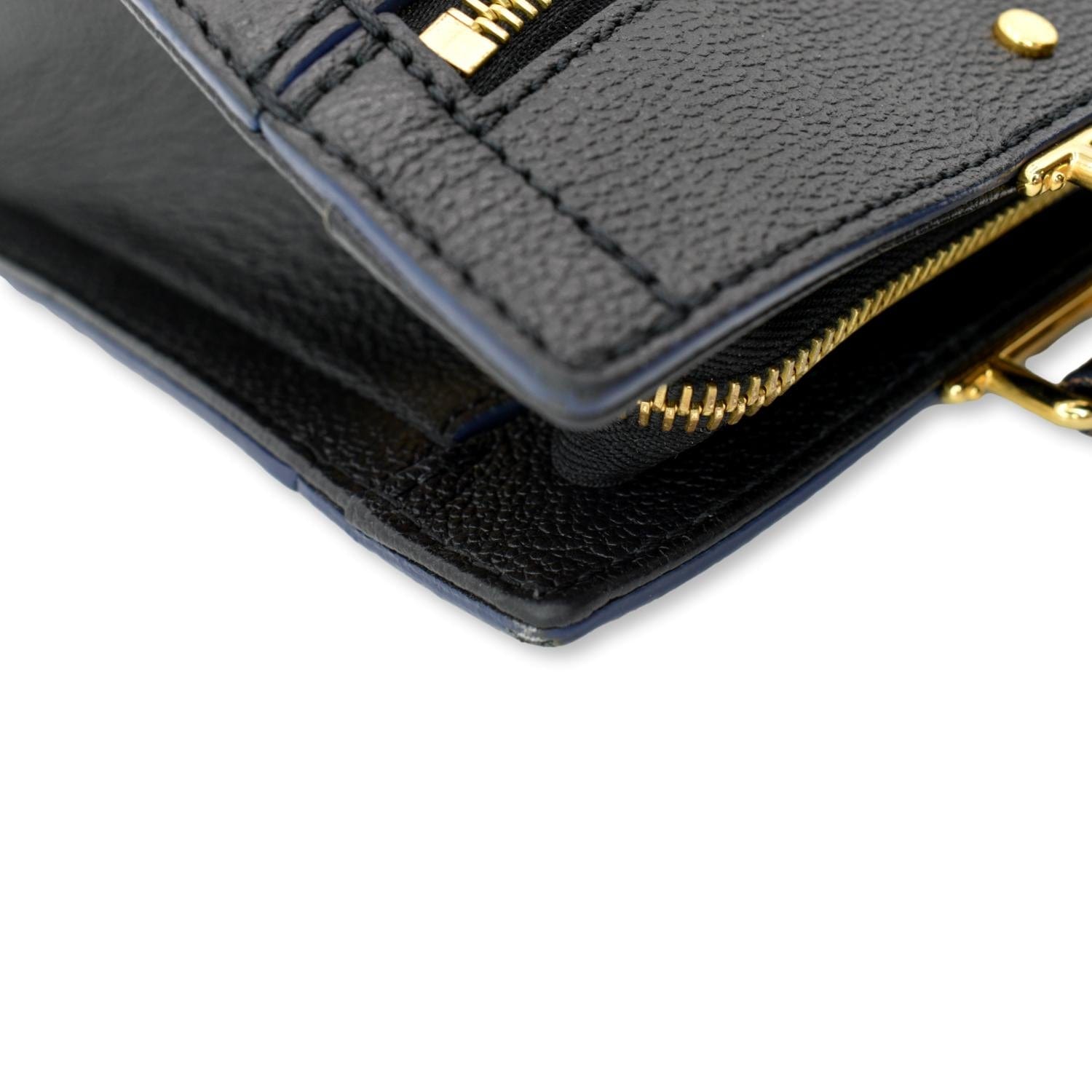 LOUIS VUITTON Sully PM Monogram Empreinte Leather Shoulder Bag Black