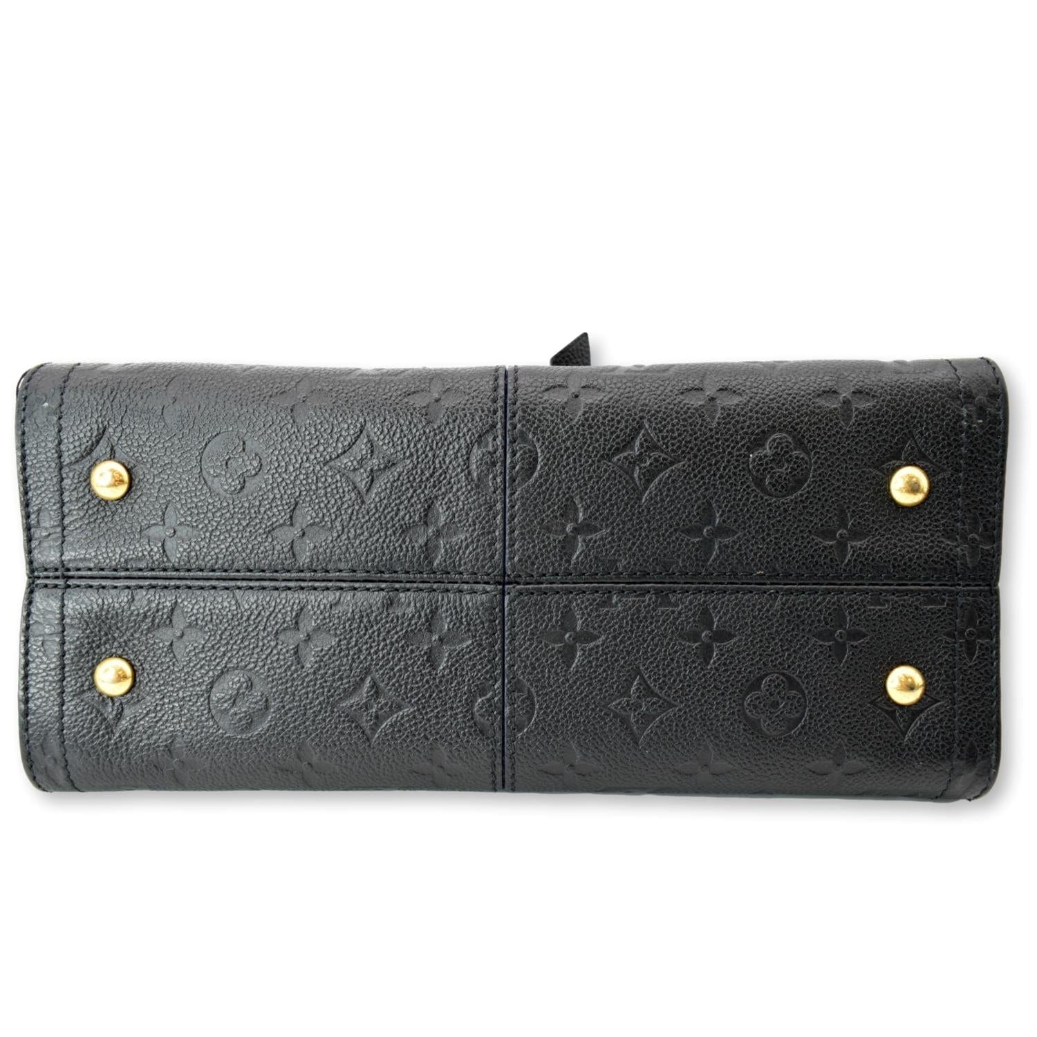 LOUIS VUITTON Sully PM Monogram Empreinte Leather Shoulder Bag Black