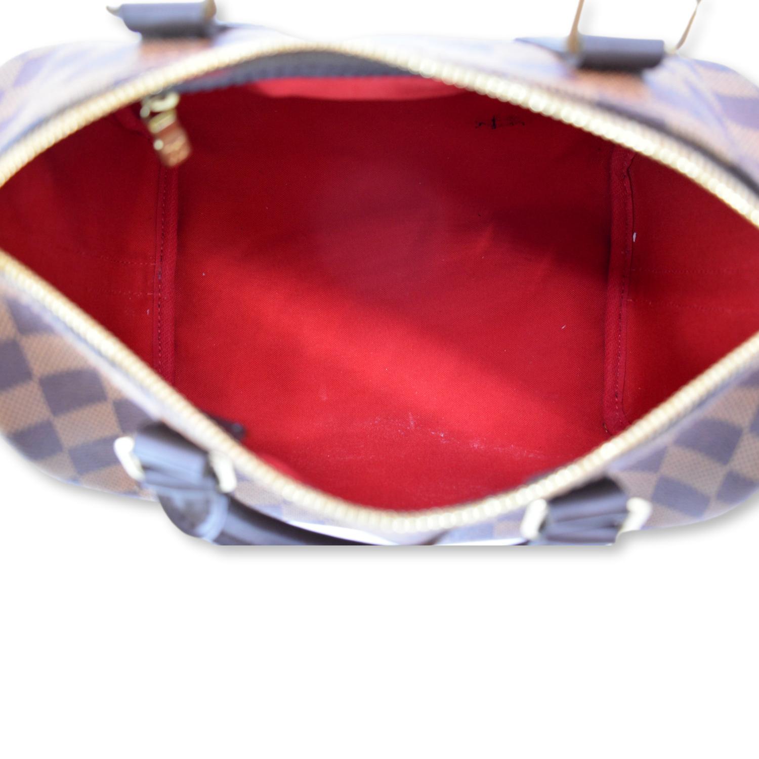 LOUIS VUITTON Speedy 25 Bandouliere Damier Ebene Shoulder Bag Brown