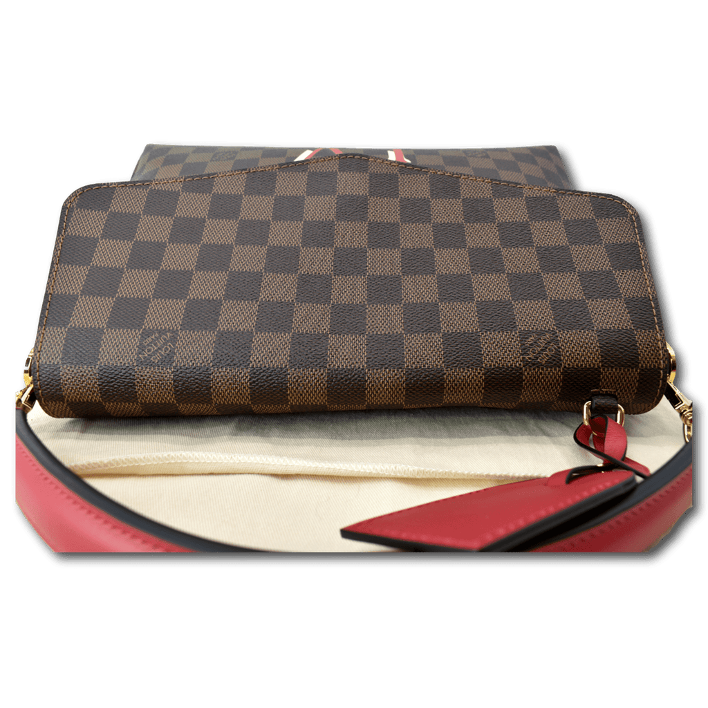 LOUIS VUITTON Beaubourg MM Damier Ebene Shoulder Bag Brown