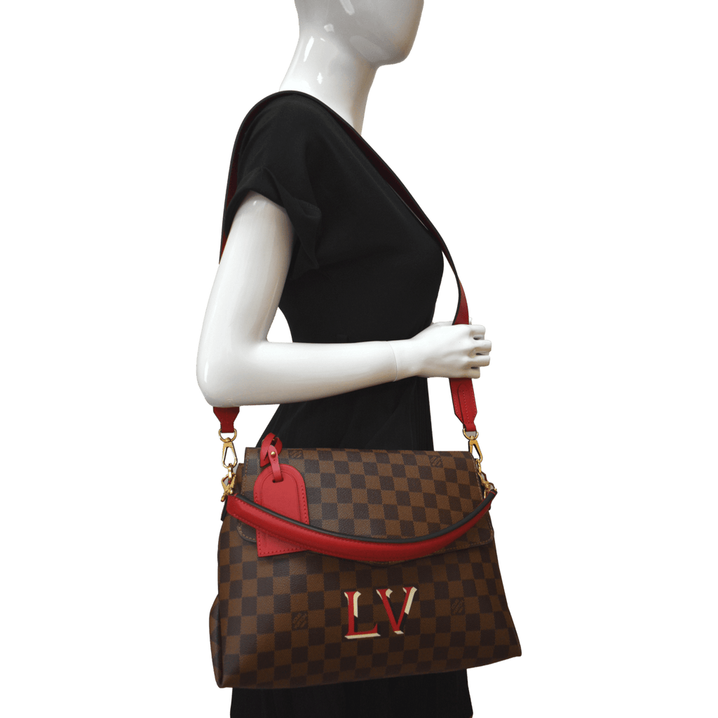 LOUIS VUITTON Beaubourg MM Damier Ebene Shoulder Bag Brown