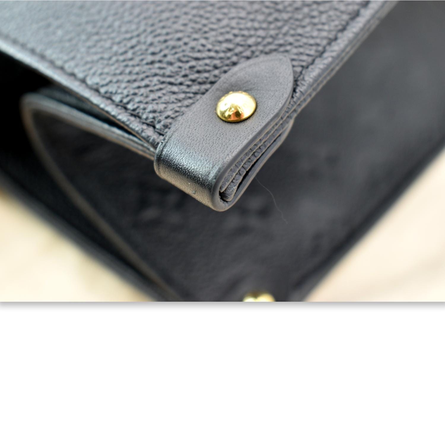 LOUIS VUITTON Onthego GM Monogram Empreinte Leather Tote Bag Black