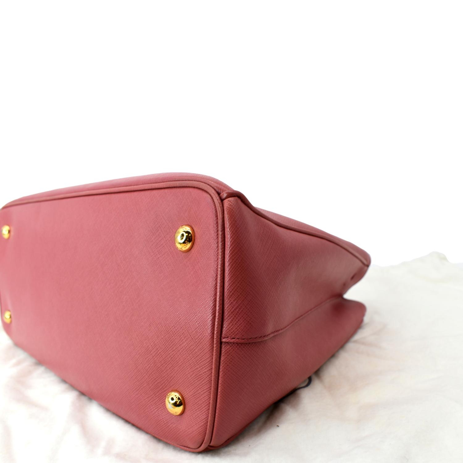 PRADA Galleria Large Saffiano Leather Tote Bag Pink