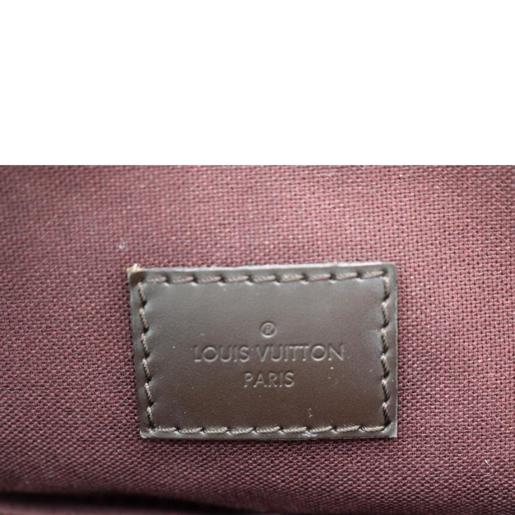 LOUIS VUITTON Iena MM Damier Ebene Shoulder Bag Brown