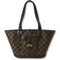LOUIS VUITTON Manosque PM Damier Ebene Shoulder Bag Brown