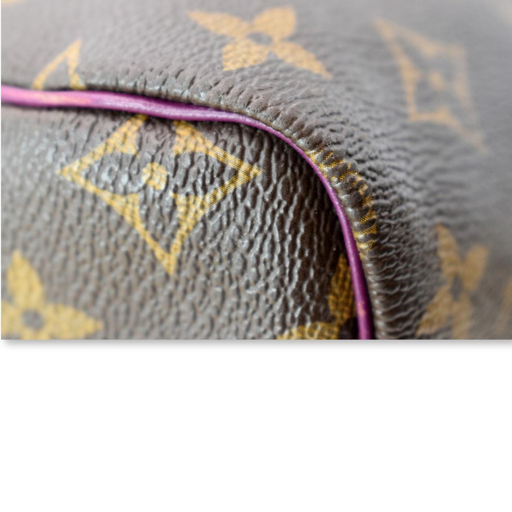 LOUIS VUITTON Totem Speedy 30 Monogram Canvas Satchel Bag Brown