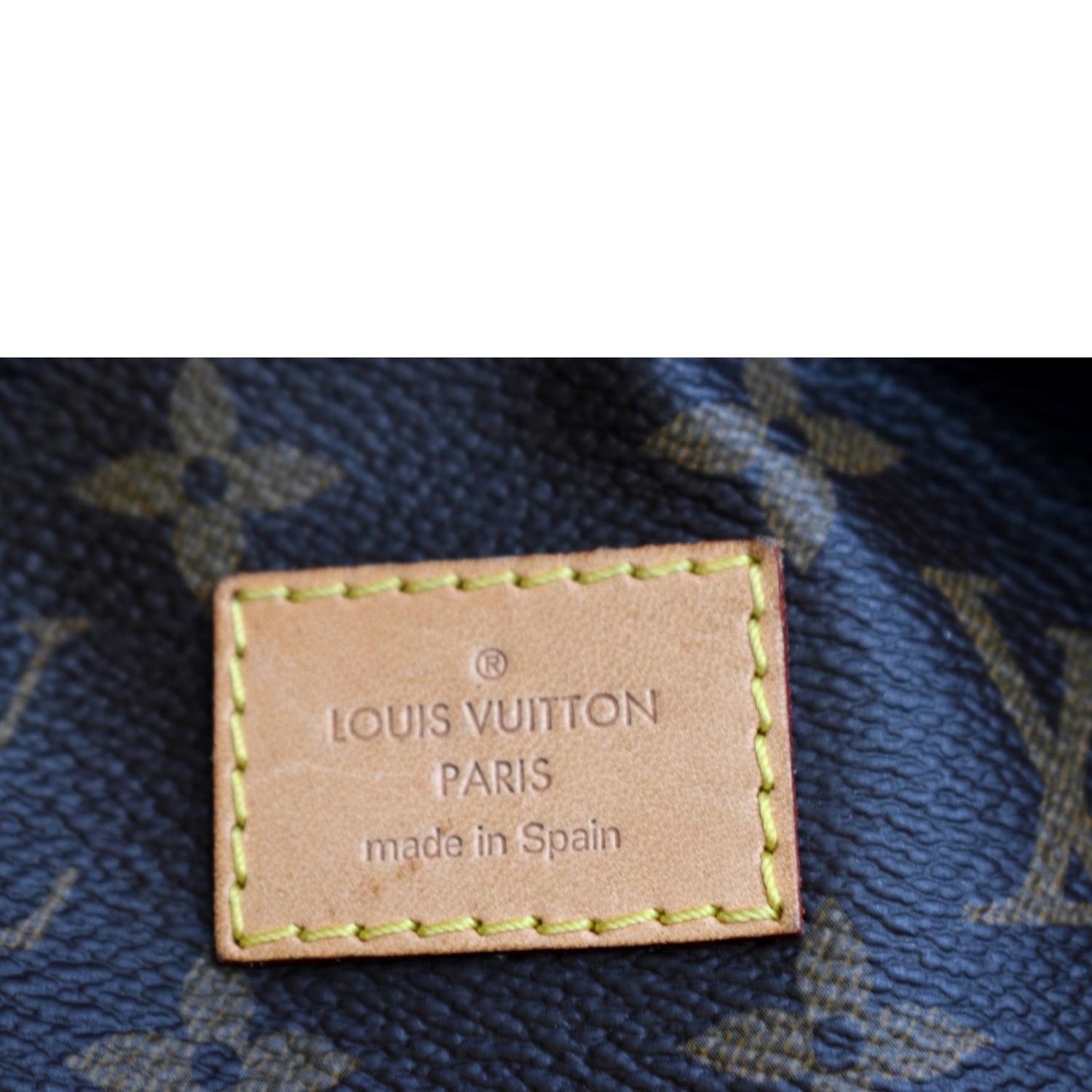 LOUIS VUITTON Sully MM Monogram Canvas Shoulder Bag Brown