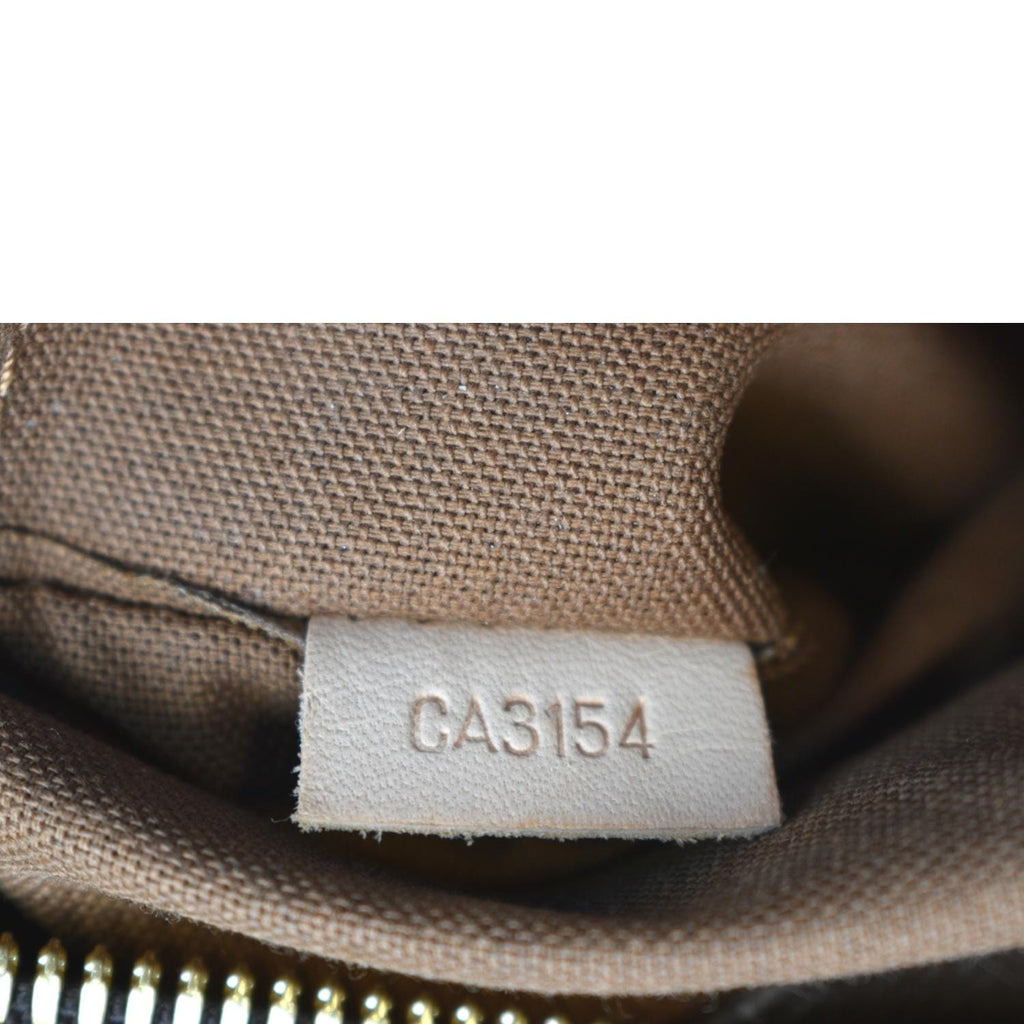 LOUIS VUITTON Sully MM Monogram Canvas Shoulder Bag Brown