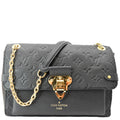 LOUIS VUITTON Vavin PM Monogram Empreinte Leather Shoulder Bag Black