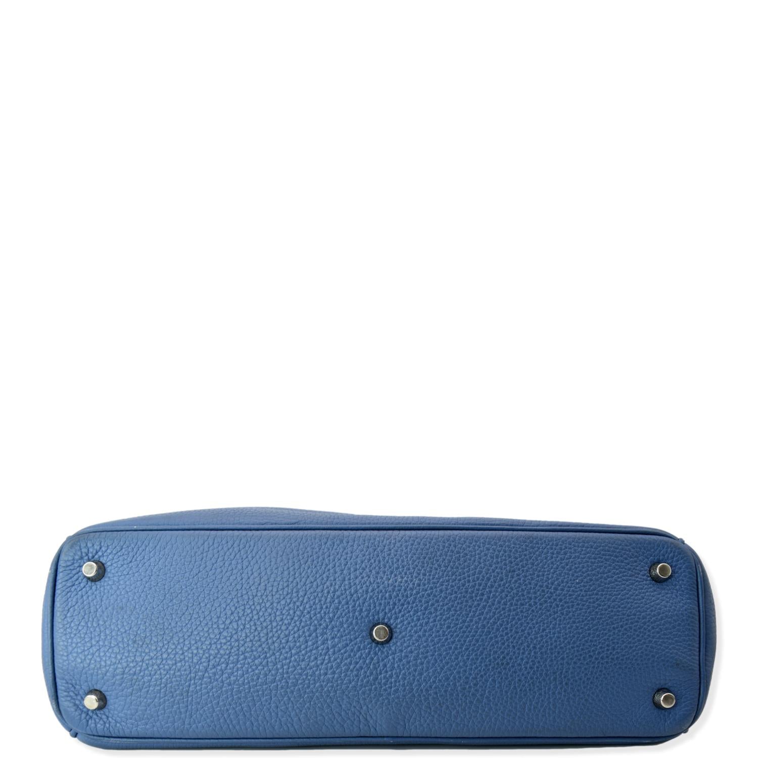 CHRISTIAN DIOR Large Diorissimo Leather Shoulder Bag Blue